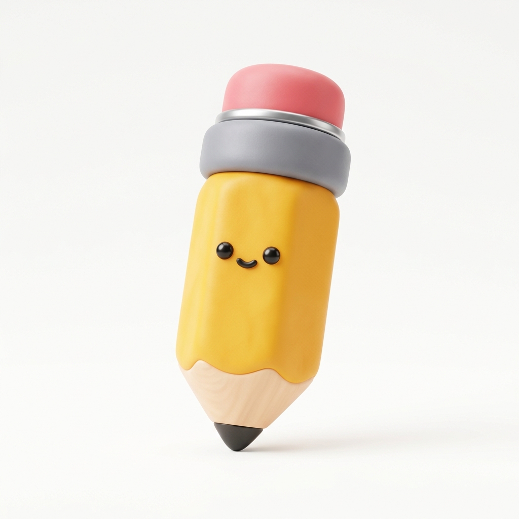 3D 기획(연필) 아이콘